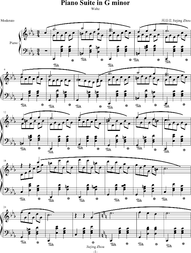 简单爵士音乐钢琴曲谱_钢琴简单曲谱(2)