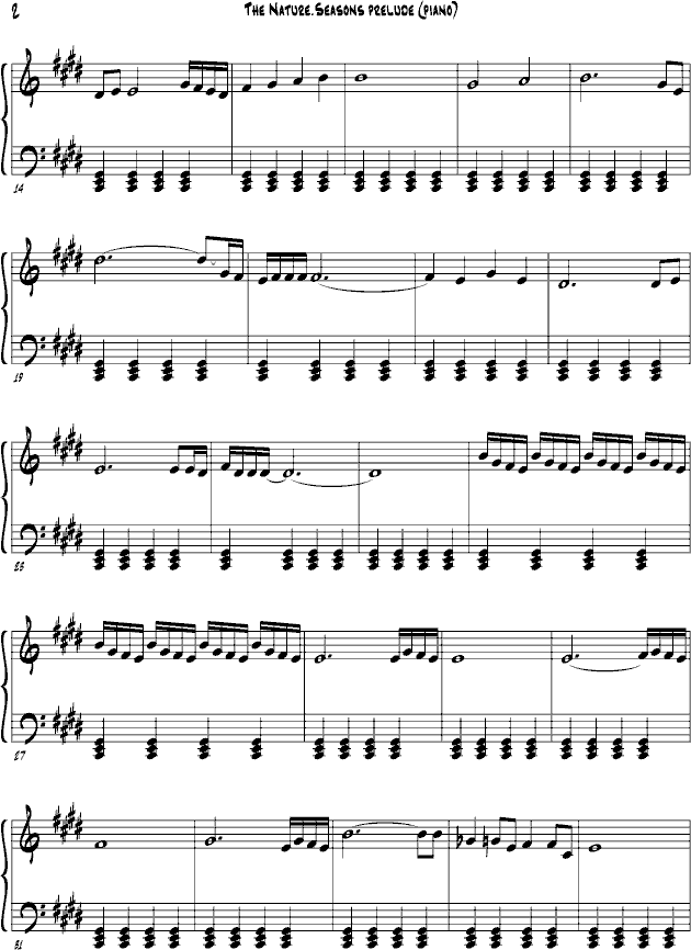 the nature seasons prelude (piano)-钢琴谱(钢琴曲)-georgepotter