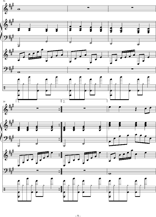 清晰的记忆合唱曲谱_可塑性记忆图片(4)