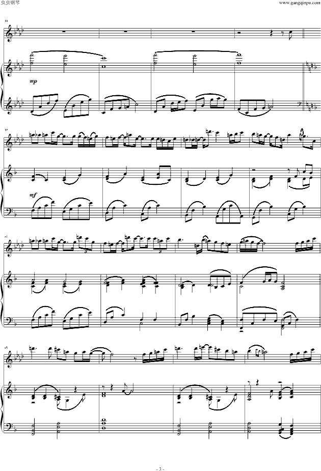 最高的片想简谱_最高的幸运钢琴简谱(3)