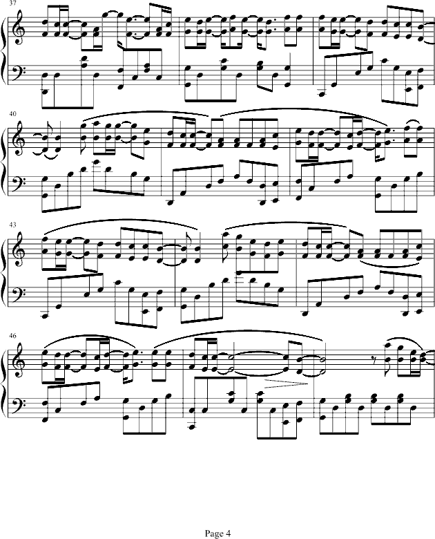 钢琴曲谱面_钢琴简单曲谱(3)