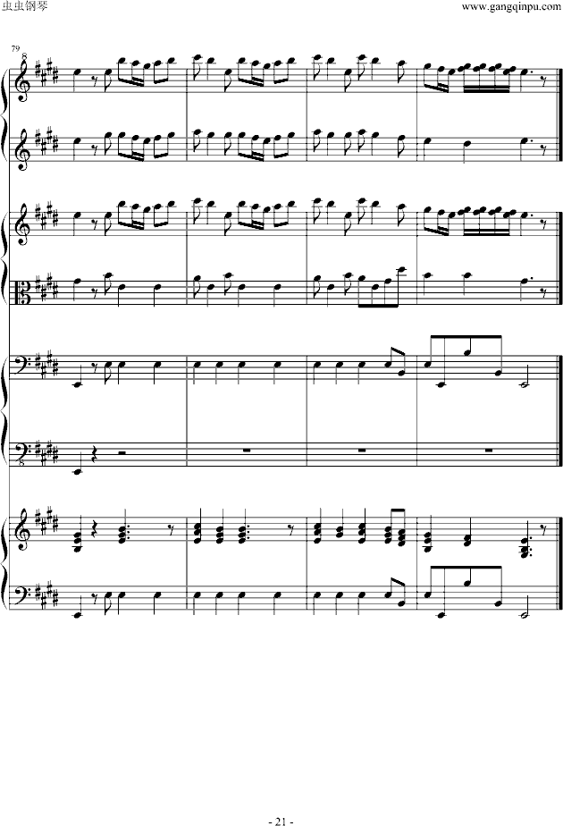 四季 春钢琴谱 独奏谱 维瓦尔第 钢琴独奏视频 原版钢琴谱 虫虫吉他 钢琴谱 吉他谱 尤克里里谱 简谱 古筝谱 钢琴曲 乐谱 曲谱 五线谱 六线谱 高清免费下载