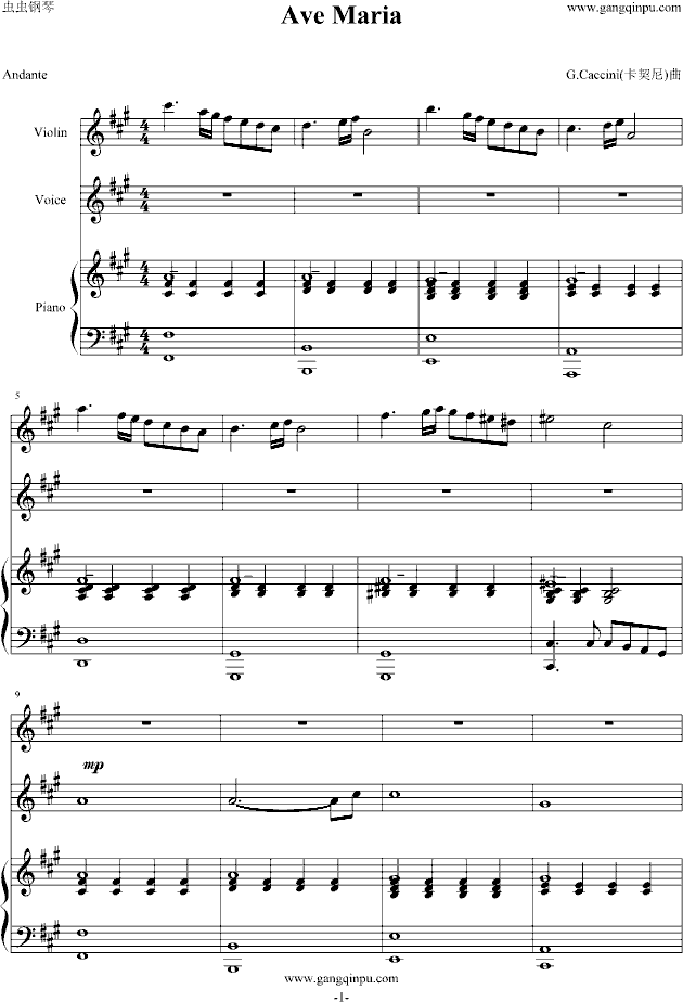 ave maria,ave maria钢琴谱,ave maria-钢琴谱,ave maria钢琴谱大全