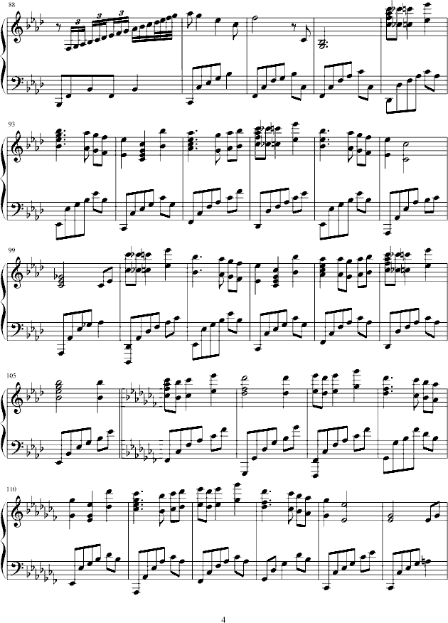 人鱼钢琴 第一章 prologue,人鱼钢琴 第一章 prologue钢琴谱,人鱼钢琴