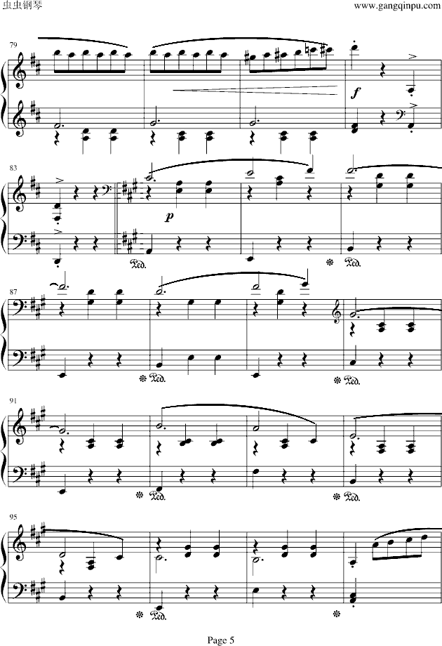 溜冰圆舞曲钢琴谱-xinfanyiluan-虫虫钢琴