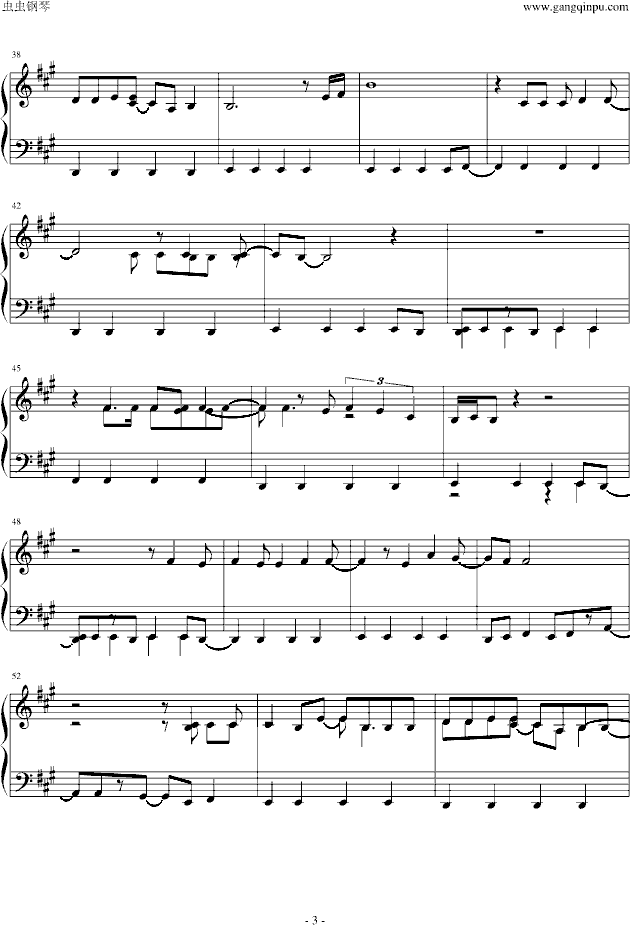 暗钢琴曲谱_钢琴简单曲谱(3)
