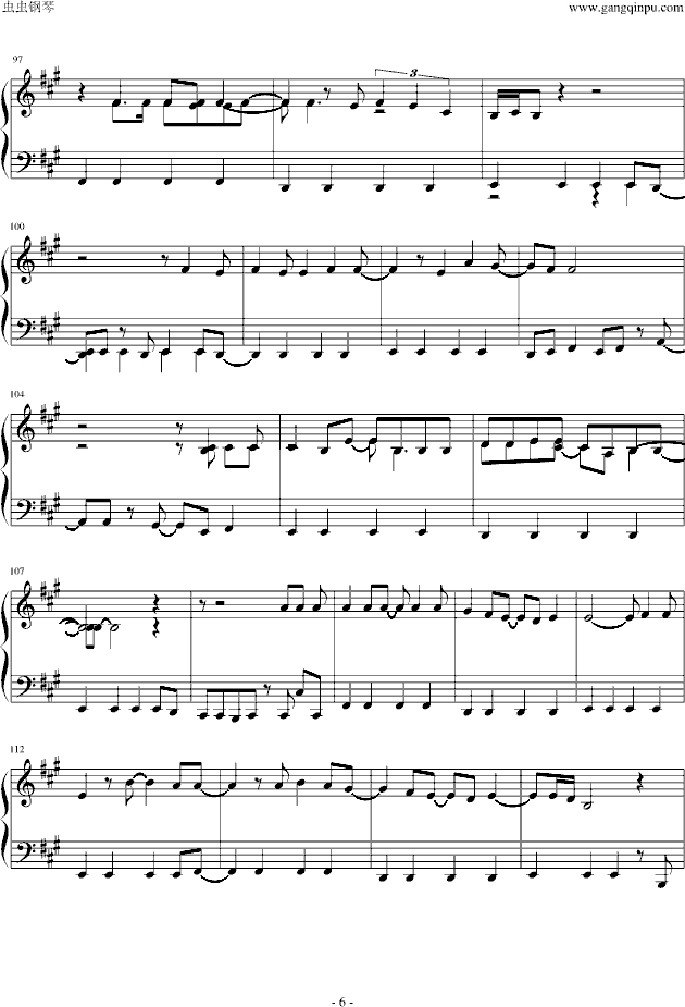 暗钢琴曲谱_钢琴简单曲谱(3)