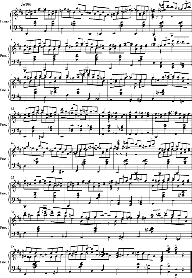 ragtime2,ragtime2钢琴谱,ragtime2-钢琴谱,ragtime2钢琴谱大全,虫虫