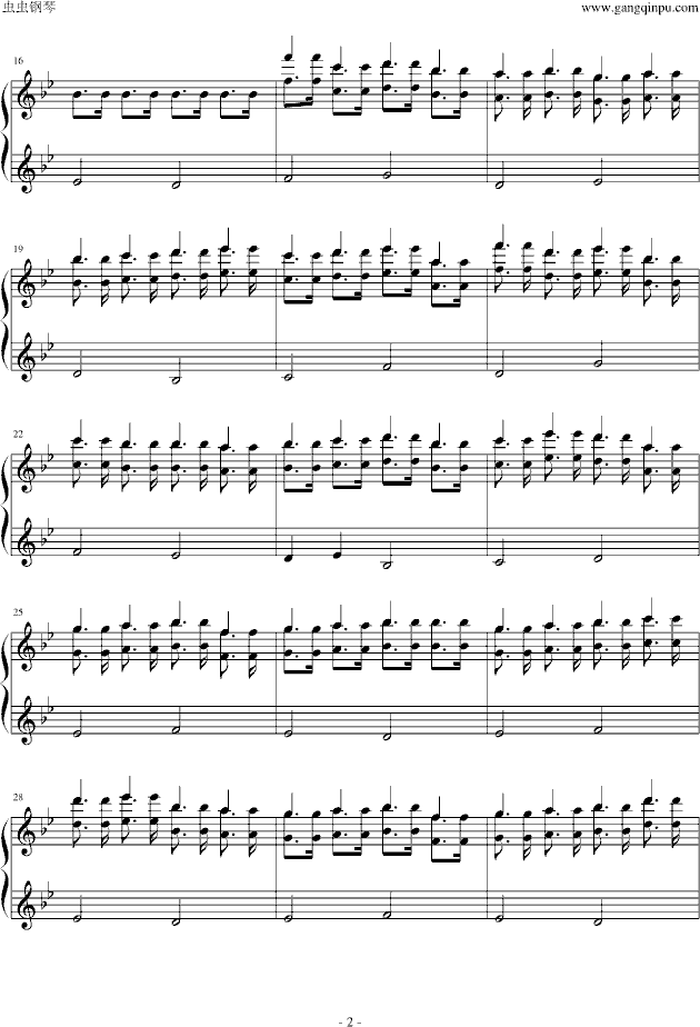 魔乐曲谱_钢琴简单曲谱(3)
