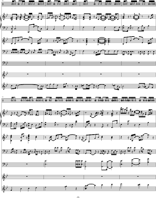 across the sky,across the sky钢琴谱,across the sky-钢琴谱,across