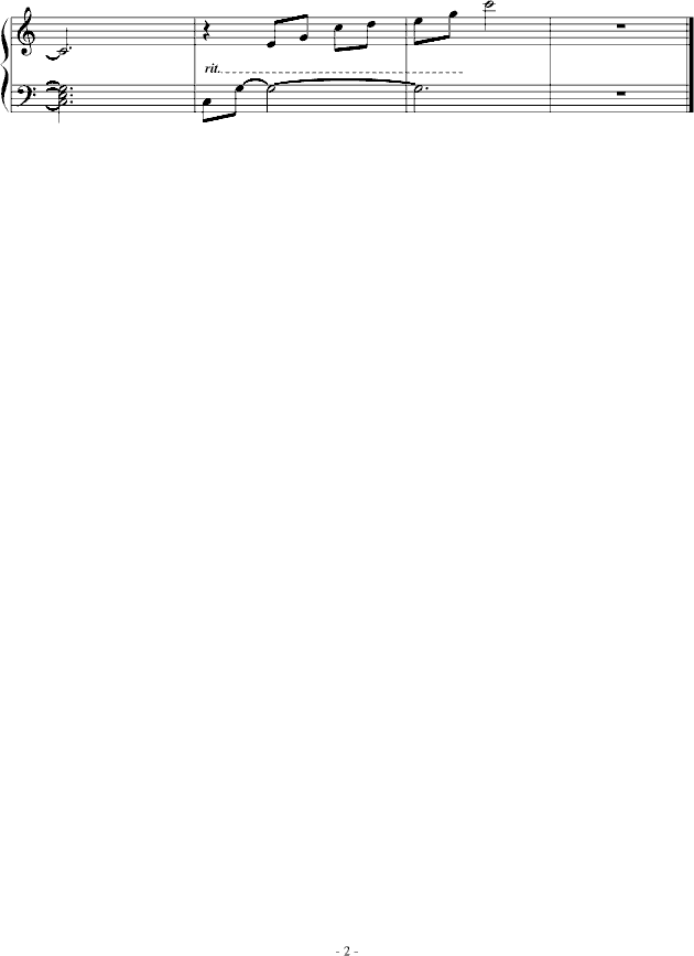 平安夜简谱c调_平安夜简谱(3)