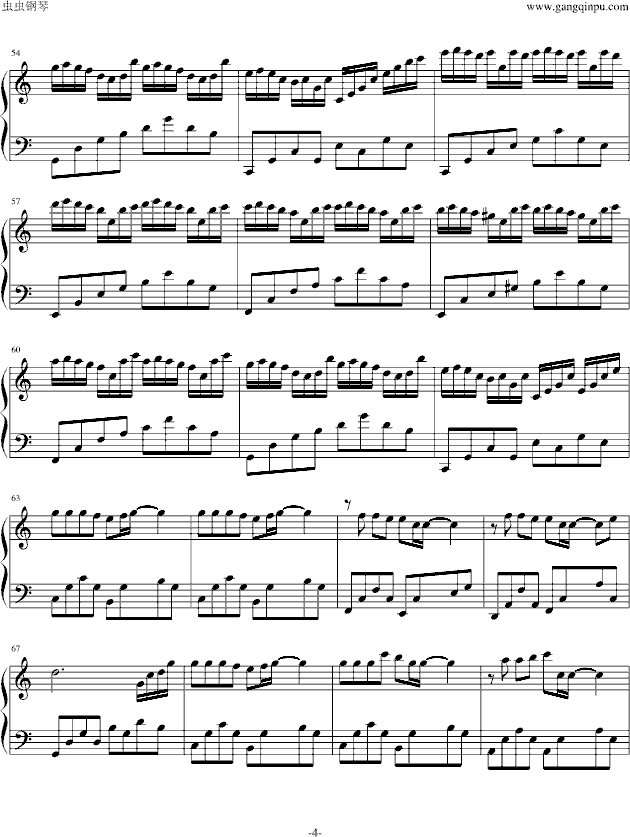 爱的钢琴曲7 黑白键之恋,爱的钢琴曲7 黑白键之恋钢琴谱,爱的钢琴曲7