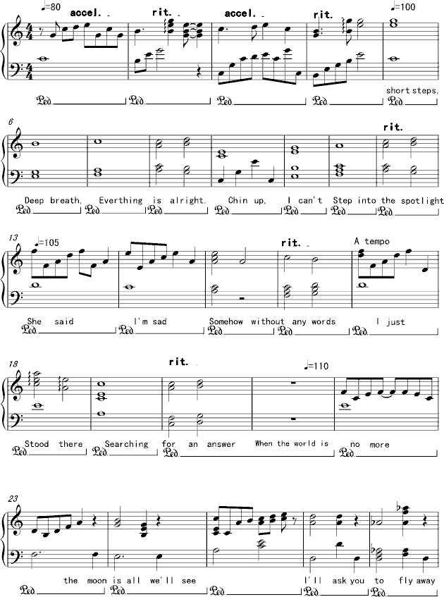 Piano Sheet Music Everything S Alright Www Gangqinpu Com
