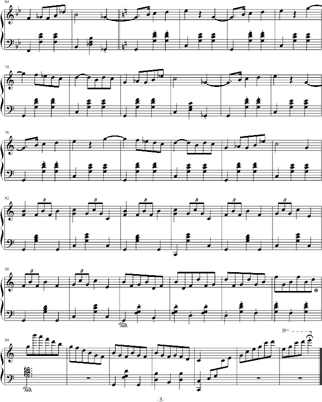 玛祖卡op33曲谱_陶笛曲谱12孔(3)