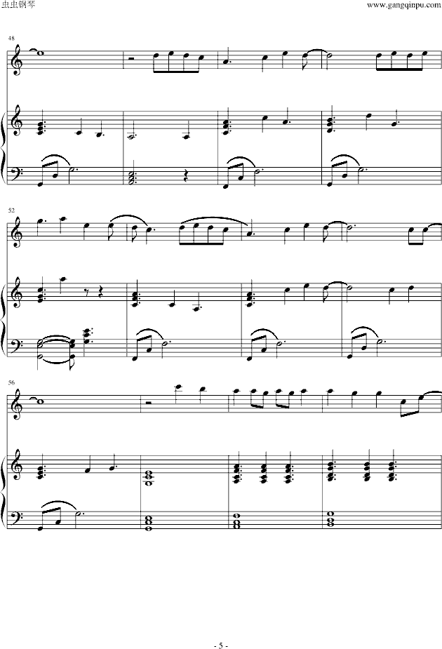 what are words钢琴弹唱版钢琴谱-c调-虫虫钢琴