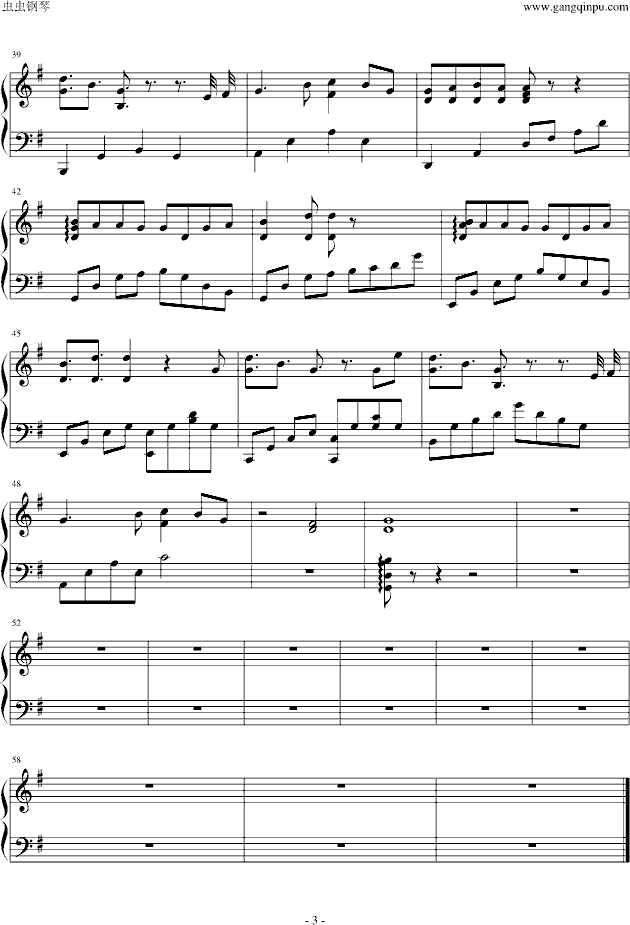 苦茶,苦茶钢琴谱,苦茶x调钢琴谱,苦茶钢琴谱大全,虫虫钢琴谱下载-www.