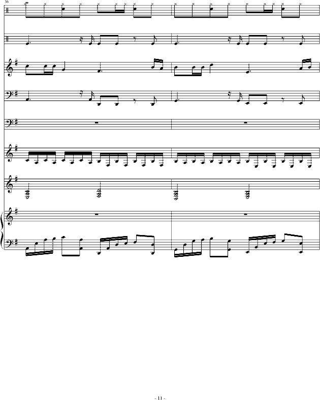钢琴间奏短琶音曲谱_钢琴琶音指法图
