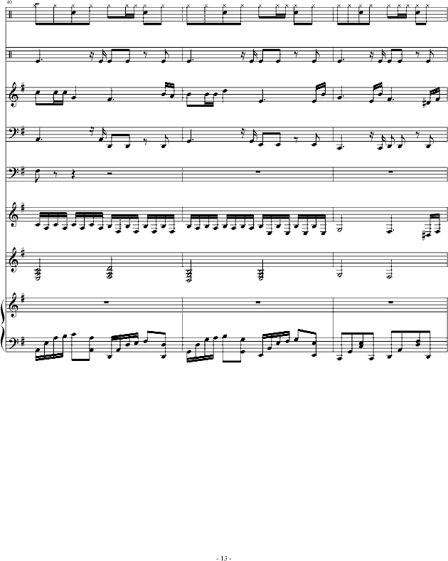 钢琴间奏短琶音曲谱_钢琴琶音指法图