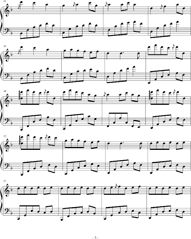 夜莺曲简谱_雅尼夜莺简谱(3)