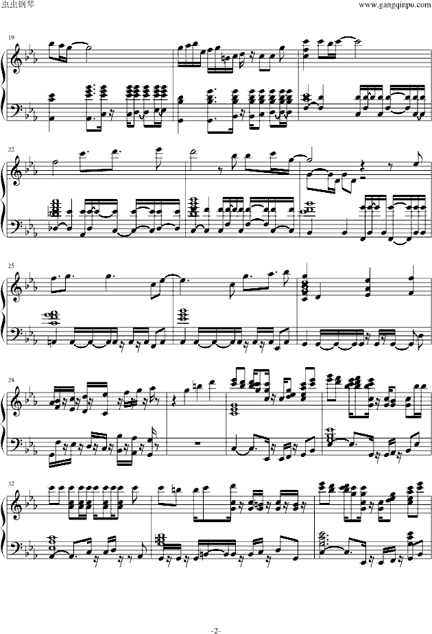 【bloody stream】jojo的奇妙冒险op2钢琴谱,【bloody stream】jojo的