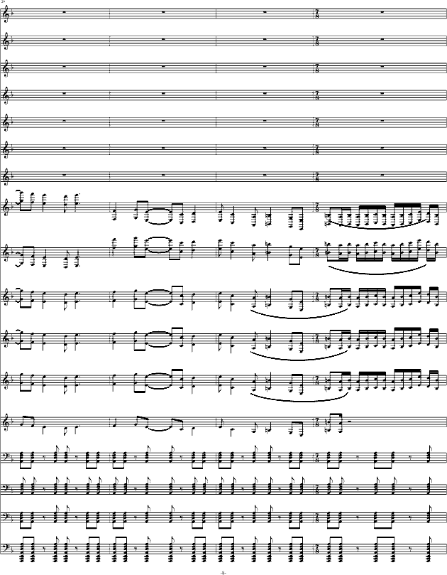 davy jones(加勒比海盗)钢琴谱-快乐小陆鹿-虫虫钢琴