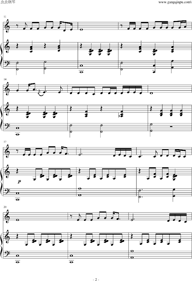 光年之外钢琴曲谱弹唱_儿歌钢琴弹唱50首曲谱(4)