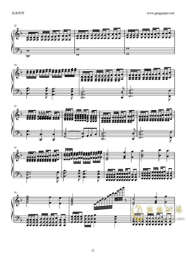for the win--two steps from hell钢琴谱--archangel--虫虫乐谱