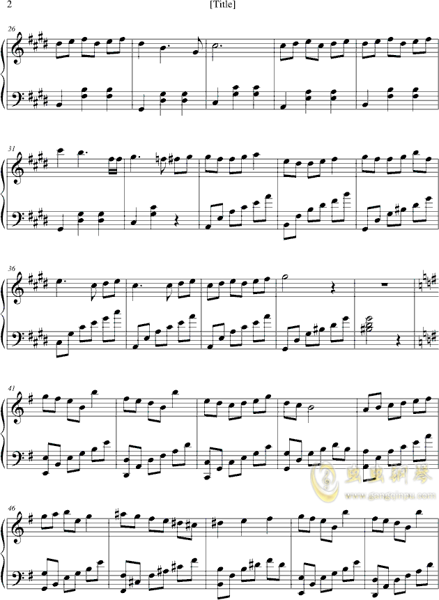 流泪曲谱(2)