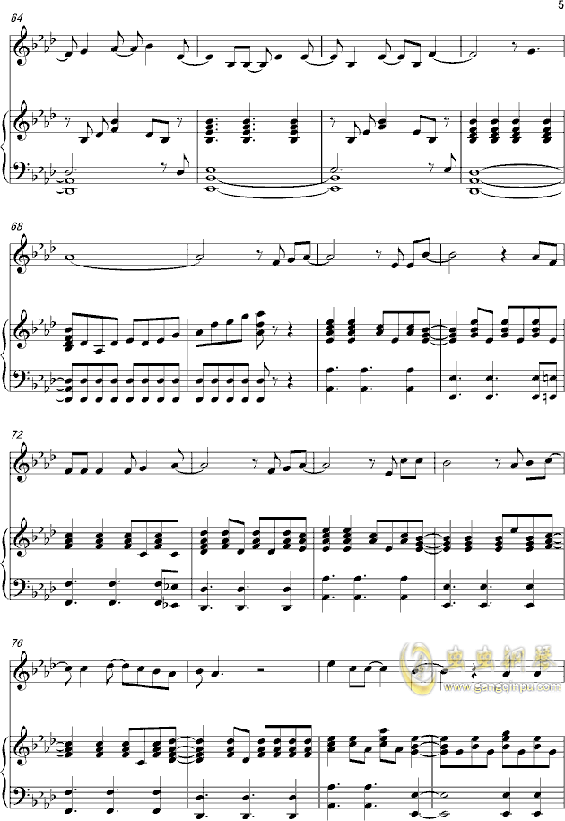 let it go 钢琴伴奏