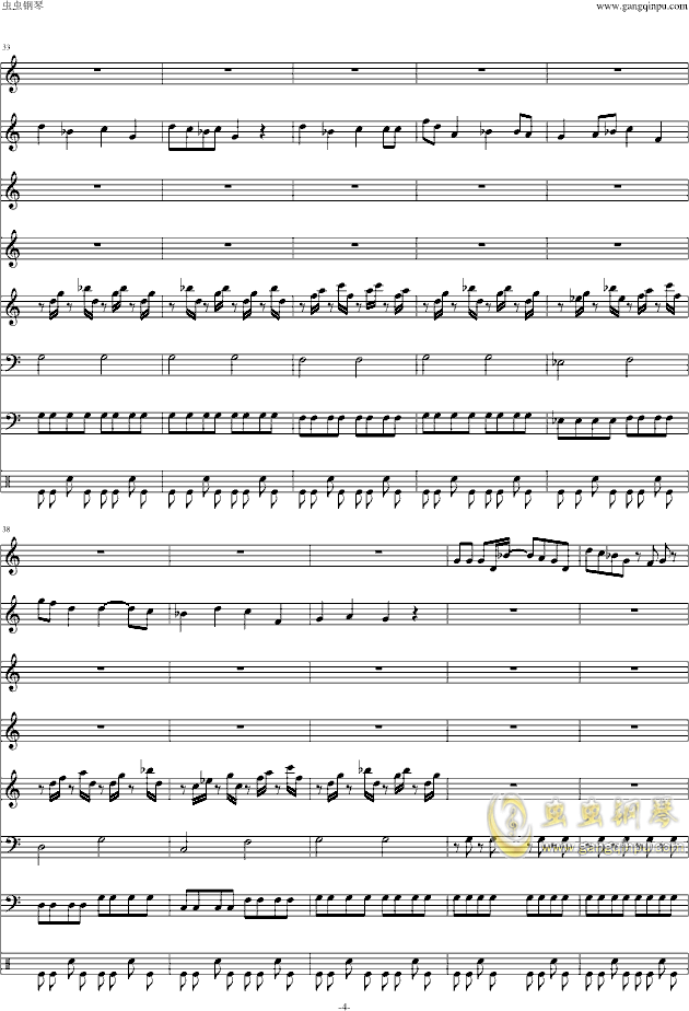 钢琴版小苹果曲谱_曹操钢琴版曲谱数字(3)