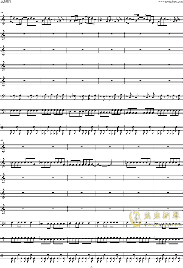 钢琴版小苹果曲谱_曹操钢琴版曲谱数字(4)