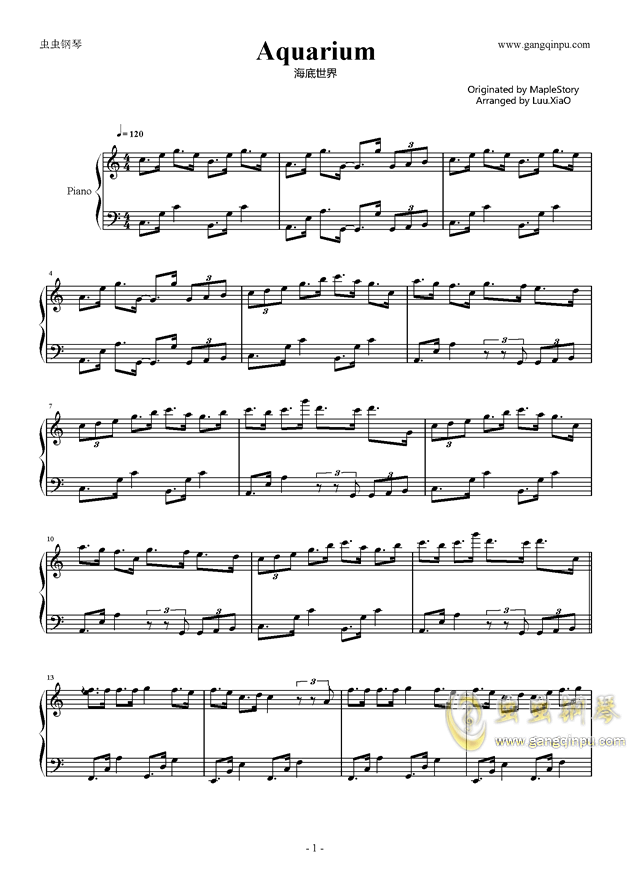 海底的曲谱_光遇钢琴曲谱海底