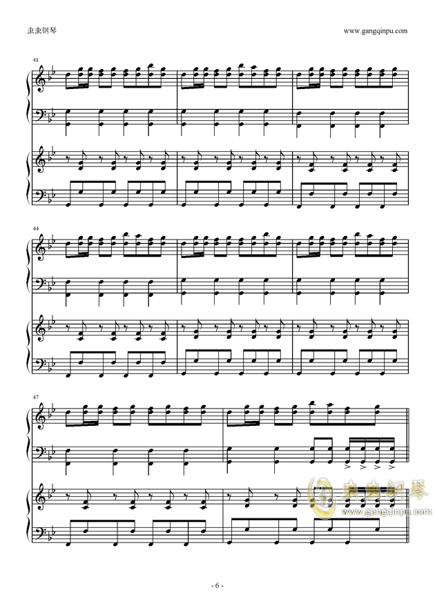 小苹果钢琴曲谱_钢琴简单曲谱