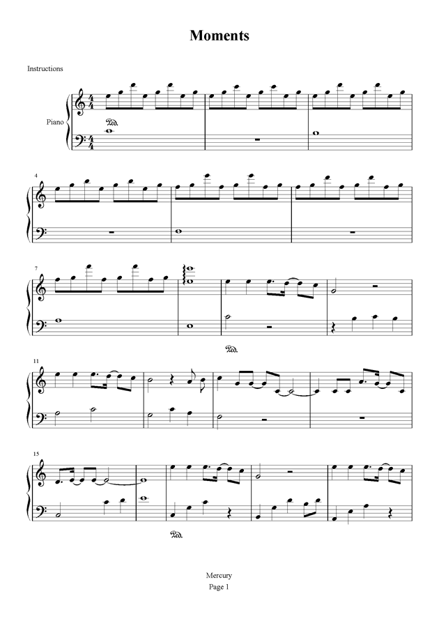 瞬间歌曲曲谱_钢琴简单曲谱