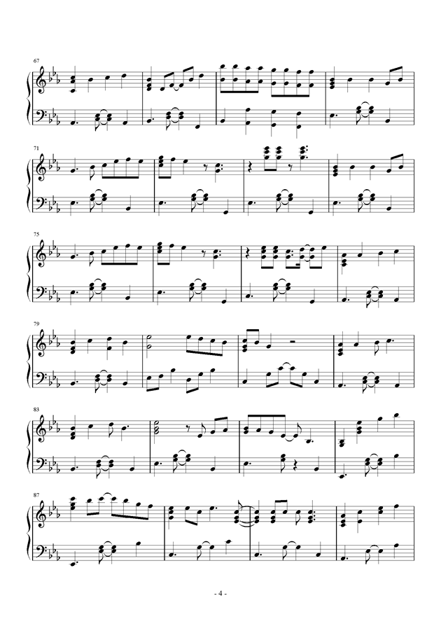 魔女宅急便曲谱钢琴_魔女宅急便图片(2)