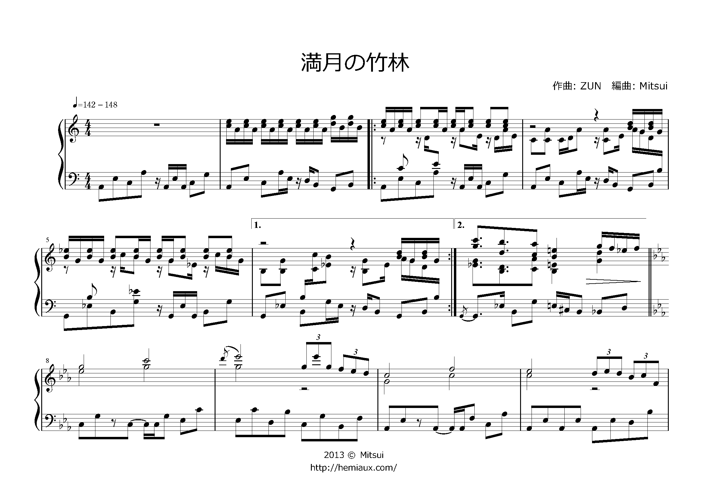 满月简谱_满月简谱陈思思(2)