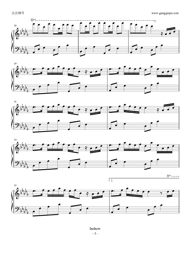 寒蝉you简谱_寒蝉鸣泣之时you简谱(3)