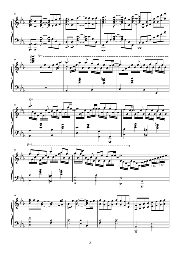 jojo处刑曲钢琴曲谱(2)