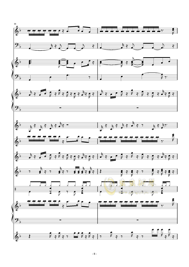 悲情面具曲谱f调_悲情面具简谱(2)