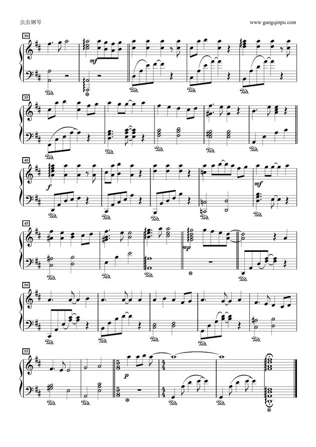 羡云钢琴曲谱_魔道祖师笛子忘羡曲谱