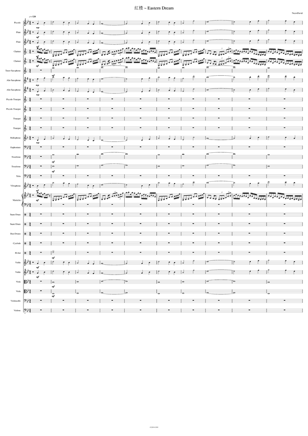 紅楼 Eastern Dream 紅楼 Eastern Dream钢琴谱 紅楼 Eastern Dream多调钢琴谱 紅楼 Eastern Dream钢琴谱大全 虫虫钢琴谱下载 Www Gangqinpu Com