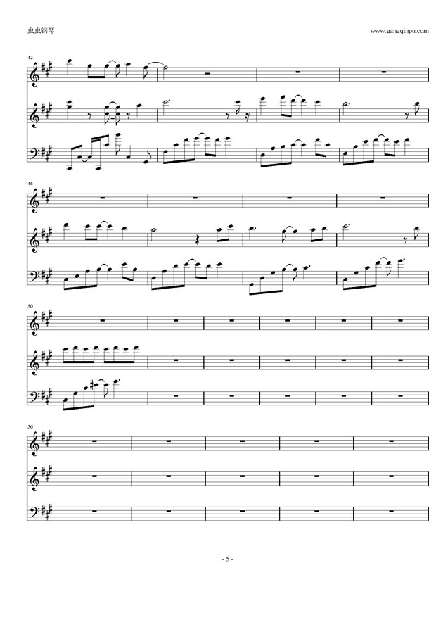 独角戏简谱钢琴_独角戏简谱(3)