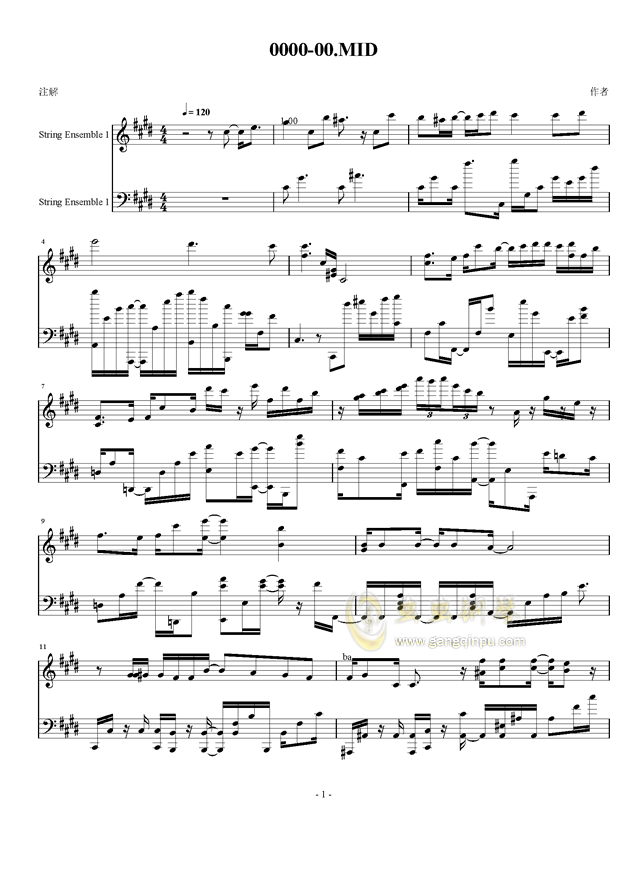 钢琴谱:崩坏世界的歌姬(崩坏学园2主题曲)