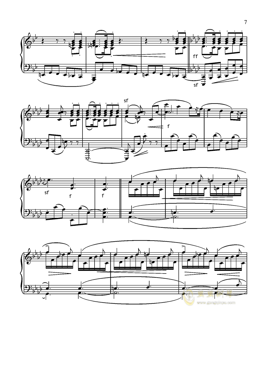 12 冲动钢琴谱大