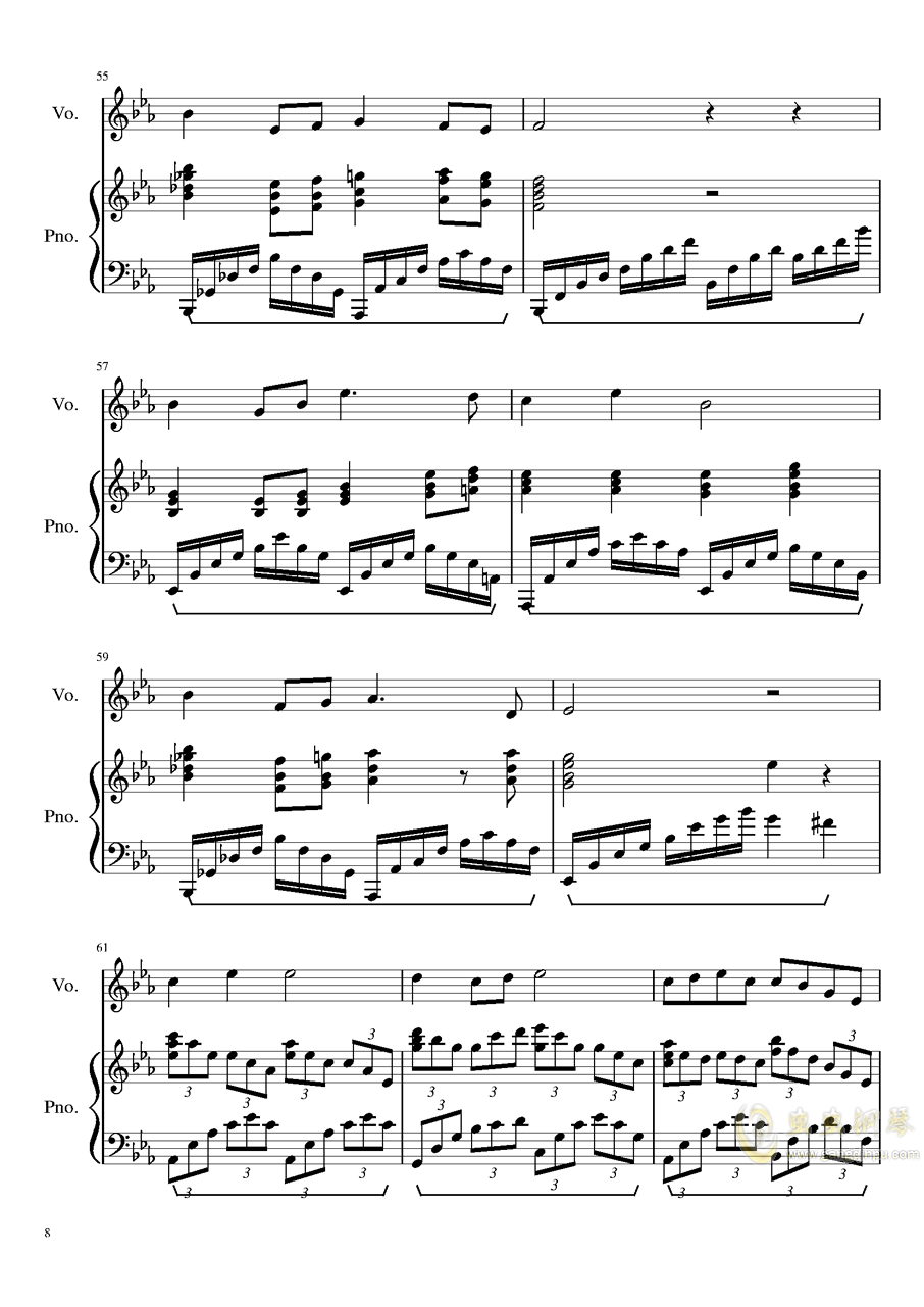 送别钢琴曲谱_送别钢琴曲谱简谱(4)