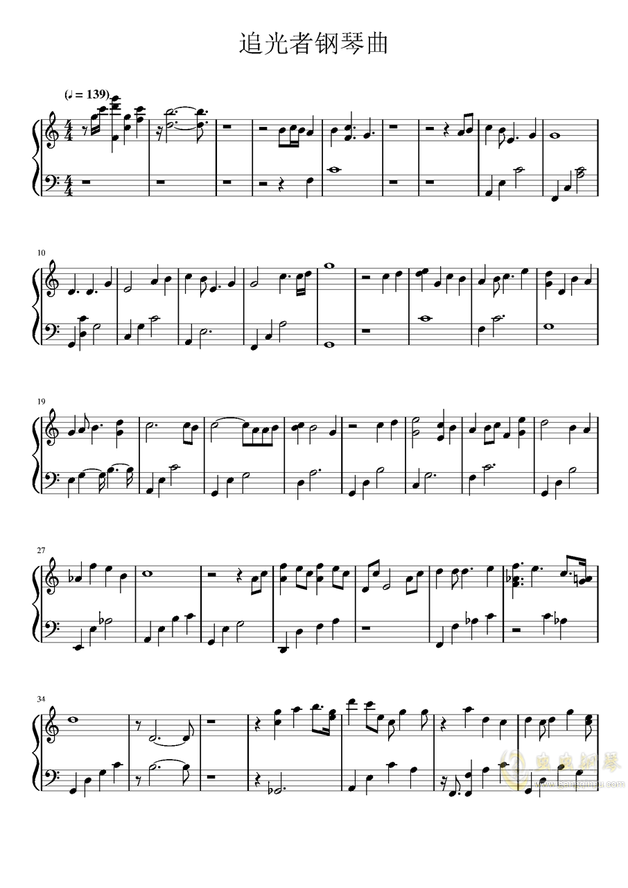 曲谱多多_钢琴简单曲谱(3)