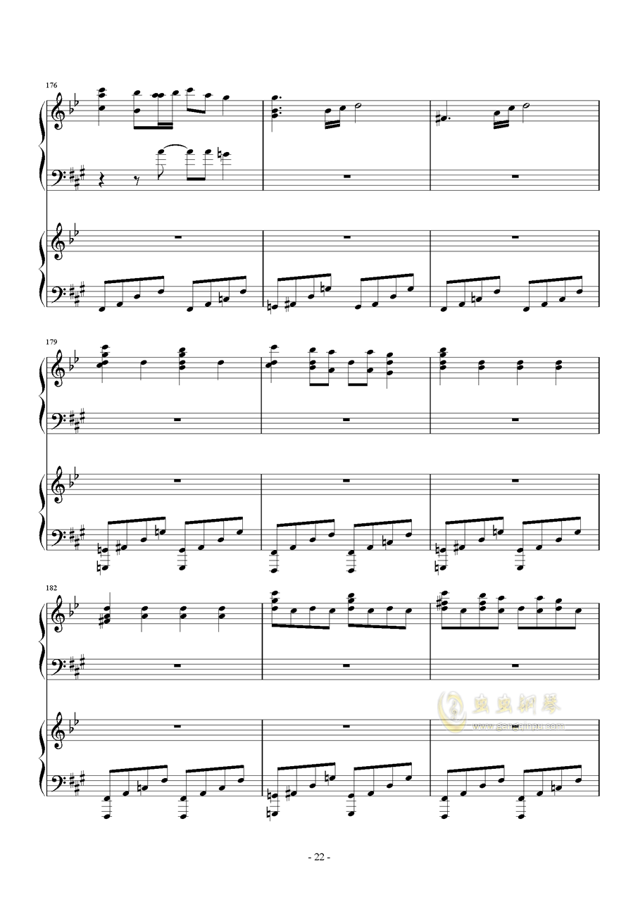 faylinn钢琴曲谱_钢琴简单曲谱