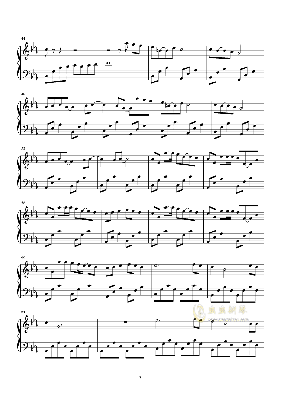 钢琴游戏带曲谱_钢琴简单曲谱