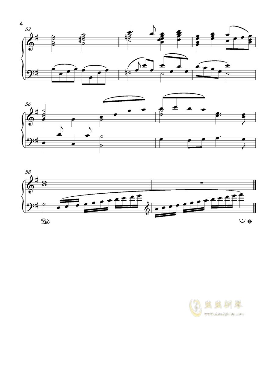good night,canary,good night,canary钢琴谱,good night,canaryx调