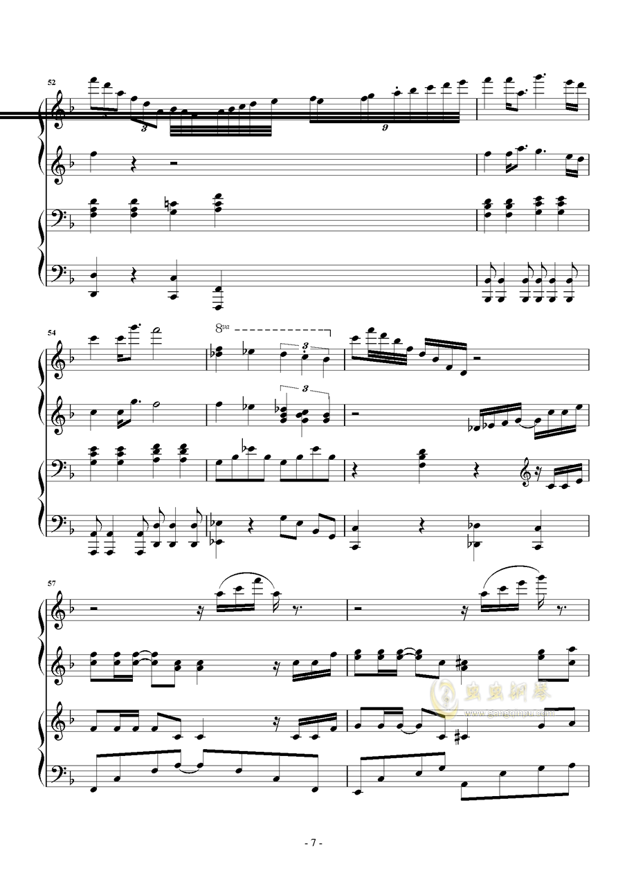 悲情面具曲谱f调_悲情面具简谱